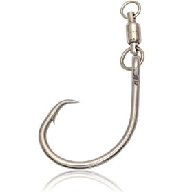 Resim Mustad Swivel Demon Offset Circle Se39943np 4x Strong Olta İğnesi Staınless Steel - No:10/0 - 2li 