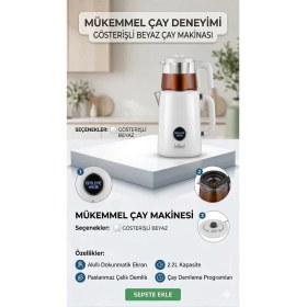 Resim Aaa Brillant Akıllı Dokunmatik Ekranlı Çay Makinesi - 2.2l Kapasite - Inci Beyazı 