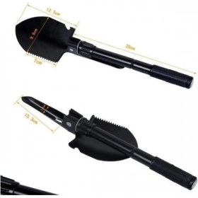 Resim Raftan Topla Survival Katlanabilir Pusulalı Kürek 