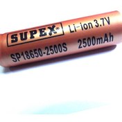 Resim Supex ICR18500-1500MA 3.7V 10C Lityum ion Pil 