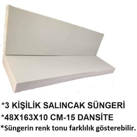 Resim Viphomeconceptltd 3 Kişilik Salıncak Süngeri 48X163 Cm-10 Cm Kalınlık 15 Dansite Şeffaf 