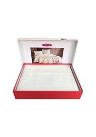 Resim Kristal Tek Kişilik Pamuk Pike Takımı Krem 