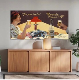 Resim ''sağlığına'' Vintage Kanvas Tablo 