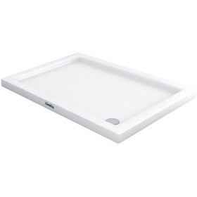 Resim Dikdörtgen Flat Duş Teknesi | Mod - 80x140 / Beyaz / Düz 