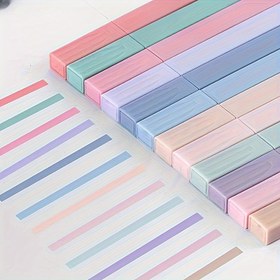 Resim 12 Parça Pastel Floresan Kalemler - Düz Uçlu, Leke ve Çözülme Yapmayan, Günlük Tutum İçin Okul ve Ofis Malzemeleri – Mükemmel Paskalya Hediyesi 