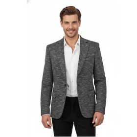 Resim Suitmen Erkek Tek Spor Ceket Çift Yırtmaçlı Bgl-st04981 Füme 