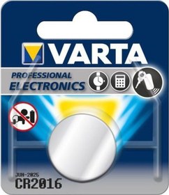 Resim Varta CR2016 3V Lityum Düğme Pil 10'lu 
