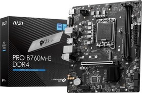 Resim PRO B760M-E DDR4 HDMI-DP PCIE 4.0 1700p mATX MSI