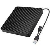Resim Sones Bt699 Usb / Type-c Harici Optik Sürücü Kılıfı Dizüstü Bilgisayar Dvd Yazıcı Taşınabilir İnce Disk Oynatıcı 