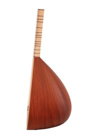 Resim Telli Çalgı Yapım Uzun Sap 39 Tekne Yaprak Padouk Profesyonel Bağlama 