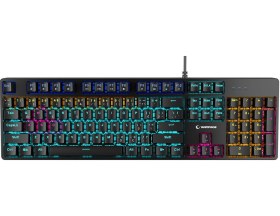 Resim Rampage Kb-mk2 Nimbus Siyah Usb Rainbow Aydınlatmalı Red Switch 26 Tuş Anti-ghosting Mekanik Gaming Oyuncu Klavye 