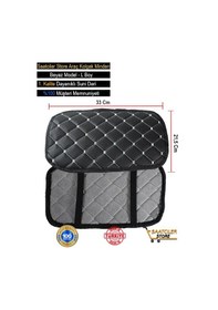 Resim Fiat Bravo Deri Oto Kolçak Kılıfı Örtüsü Capitone Süngerli Beyaz Nakışlı-121 