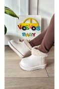 Resim VOSVOSBABYSTORE KREM KÜRKLÜ YAĞMUR BOTU 