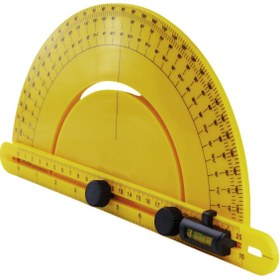 Resim Badem10 Plastik Açı Bulucu Gönye 0-180° Derinlik Kare Köşe Cetvel Ölçme Kaynakçı Mimar Marangoz Çizim 