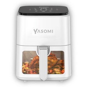 Resim Yasomi Y35 Beyaz 1350w 3,5 Litre Camlı Airfryer Fritöz ( Türkiye Garantili) 