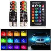 Resim T10 Uzaktan Kumandalı Rgb Ampül - Çakar Modlu 
