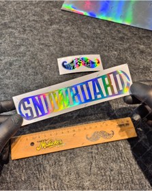 Resim Bay Etiket HLG27V2 Hologram Snowboard Yazılı Etiket 
