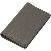 Resim Gri Deri Unisex Kredi Kartlık - S1KK00000266-G35 