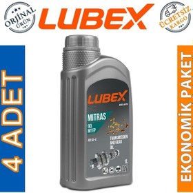 Resim Lubex Mitras Mt Ep 90 Şanzıman Asansör Dişli Yağı 4 x 1 L 