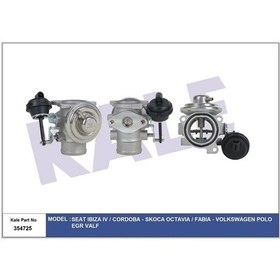 Resim KALE 354725 EGR VALFI IBIZA IV CORDOBA OCTAVIA FABIA POLO 1.9 TDI 