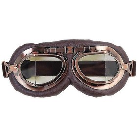 Resim Vintage Pilot Tarzı Cruiser Scooter Motosiklet Gözlükleri Yarım Kask Gözlükleri,3529şeffaf Renk 