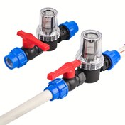 Resim 1 adet AB Standartı 25/32mm PE PVC Hızlı Bağlantı, Sulama Tüpü Sulama Filtresi 80/200 Gözenekli Süzgeç ile, Verimli Su Akışı için Plastik Bahçe Sistemi Tüp Bağlantısı 