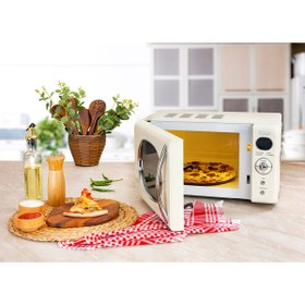 Resim Zilan Zln1245 | Retro Mikrodalga Fırın | 700w | 20l | 6 Kademeli | Buz Çözme | Otomatik Pişirme 