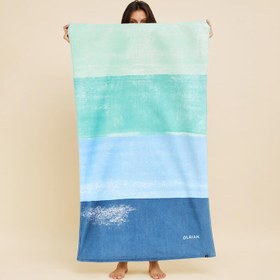 Resim Plaj Havlusu - 145 × 85 cm - Mavi 