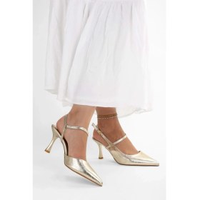Resim Kadın Nella Altın Parlak Stiletto 