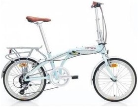 Resim CARRARO Flexi Classico 20 Jant 320H 8-V Bisiklet, Pastel Yeşil-Beyaz-Kırmızı-Yeşil 