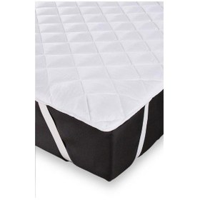 Resim Bebesi Sıvı Geçirmez Kapitoneli 100x200 Cm Tek Kişilik Çarşaf Köşe Lastikli Beyaz 