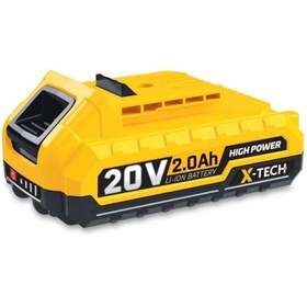 Resim Genel Markalar 20 V 2.0 Ah yedek batarya, kablosuz, darbesiz, 250 Watt, 2 yıl garantili 