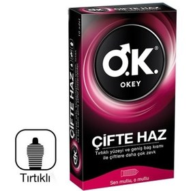 Resim Okey Prezervatif Çifte Haz 10lu 