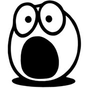 Resim Genel Markalar Şaşkın Emoji Sticker Oto Motor Laptop Duvar Folyo Sticker 50 X 60 Cm 