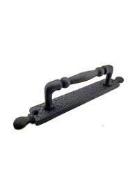 Resim Antika Tarz Dekoratif Pirinç Misket Çekme Kapı Kolu - 223x33 Mm, Oksit Tg-v 5553 