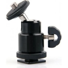 Resim Ayex Tripod Monopod Ve Hot Shoe İçin Mini Kafa 