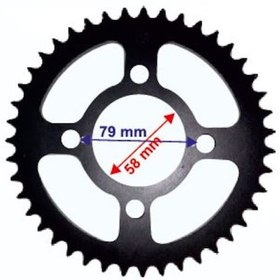 Resim Bajaj Pulsar Ns 160 Arka Dişli 428-43T Iç 58 Mm 4 Delikli 