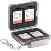 Resim Misda Store Sd Kart Tutucu Suya Dayanıklı Bellek Kartı Depolama 4 Sd Sdhc Sdxc Kart + 8 Mikro Sd Kart Için Taşıma Çantası, Şok Direnci Için Kauçuk, Gri 