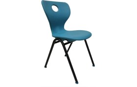 Resim Adem Koç Plastik Betina Metal Ayaklı Monoblok Okul Öğrenci Kolej Sandalyesi 