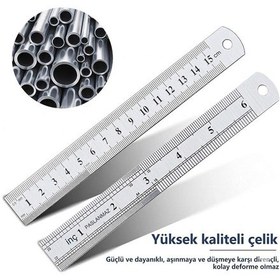 Resim Çelik Cetvel 15cm 0,7x15mm Gri 