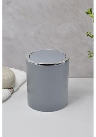 Resim Çöp Kovası Gri 2 Lt İnca Model Gri 