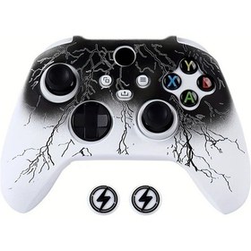 Resim Cloud011 Xbox Series X/s Oyun Kumandası Siyah Beyaz Silikon Kılıf Toz Geçirmez Ve Darbe Emici 