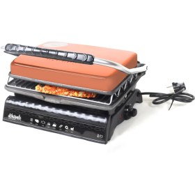 Resim Dökümix Ultra Plus Organik Demir Döküm Izgara & Tost Makinası Rosegold Izgara Aparatlı,fırçalı,yağdanlık 
