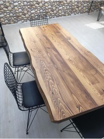 Resim Sağıroğlu Ahşap Lüx Kütük Ahşap Masa 80x160 
