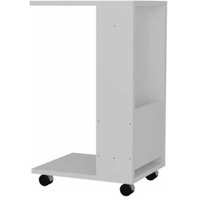 Resim Dekorister Afitab Yan Sehpa Beyaz 