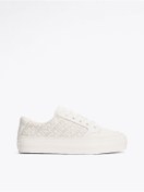 Resim Tommy Hilfiger Kadın Beyaz Vulc Deri Monogram Sneaker 