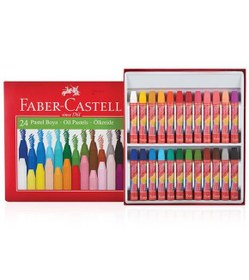 Resim Faber-Castell Pastel Boya Red Line Karton Kutu Köşeli 24 Renk 5282 125324 