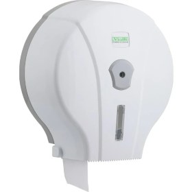 Resim Vi̇alli̇ Mini Jumbo Wc Tuvalet Kağıdı Dispenseri Aparatı Beyaz MJ1 