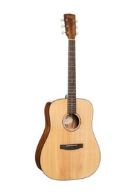 Resim Cort Earth60nat Masif Ladin Kapaklı Akustik Gitar Başlangıç/orta 