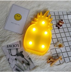 Resim Led Işıklı Ananas Gece Lambası Dekoratif Led Aydınlatma 